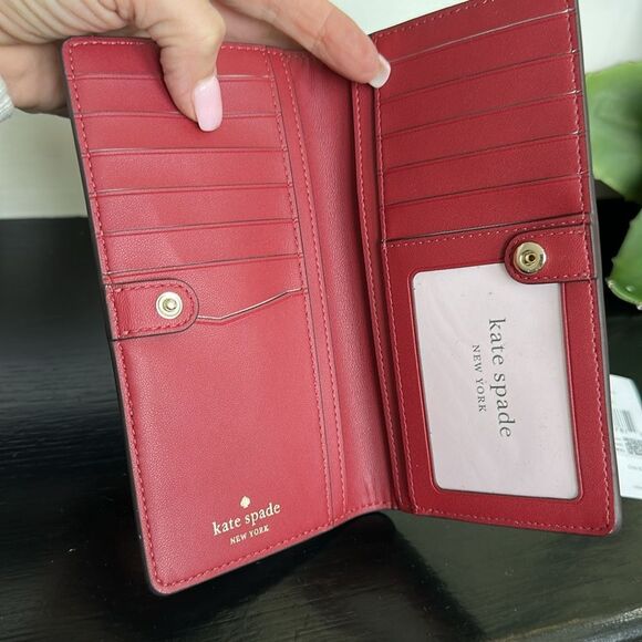 New w/tags Kate Spade genuine leather STACI Stefano, large wallet, clutch purse - Picture 7 of 9